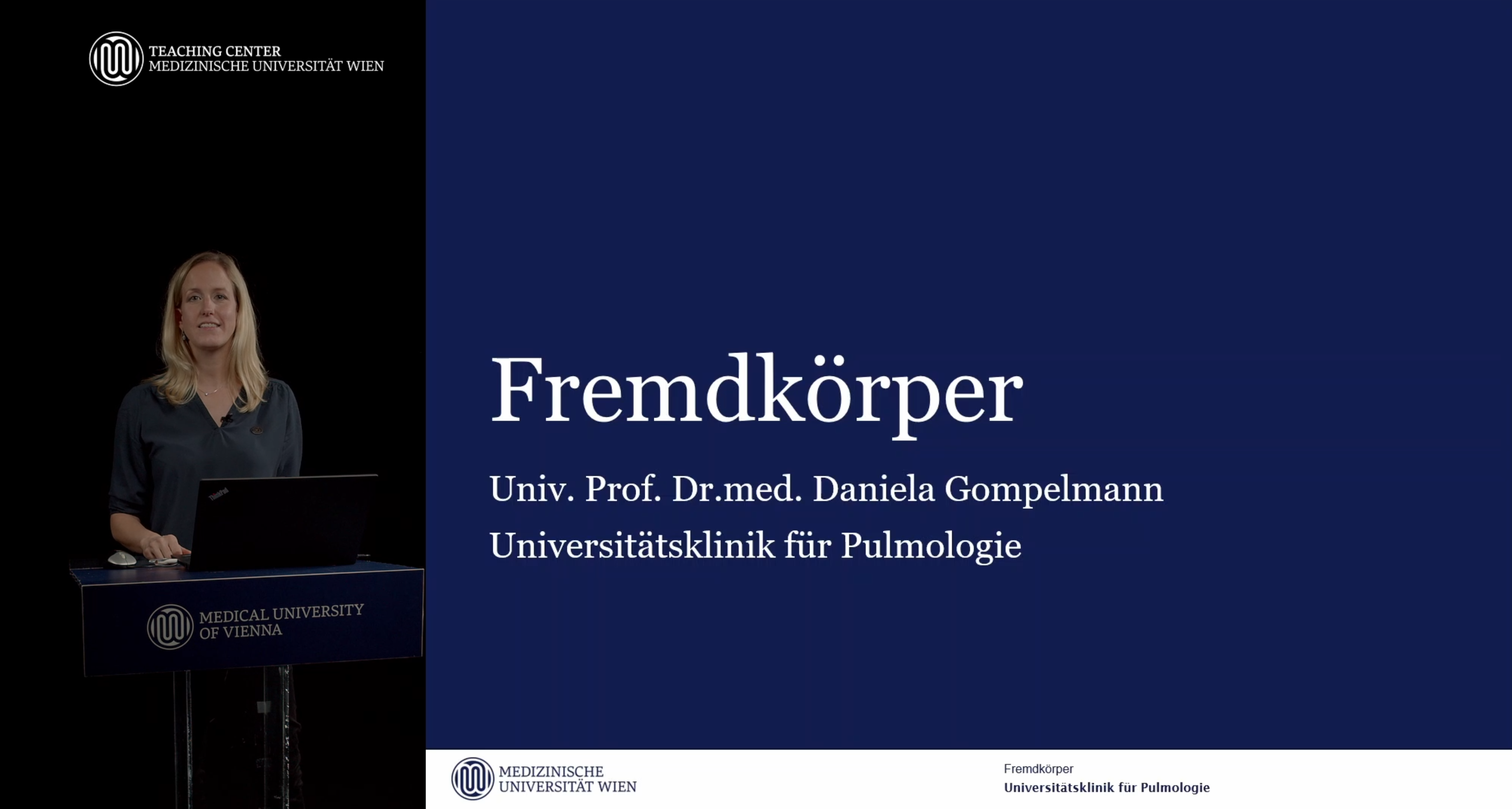 Prof. Daniela Gompelmann | Vortrag Fremdkörper Aspiration